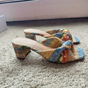 Katy Perry. New without tags. Size 8. Multicolor Woven Heels